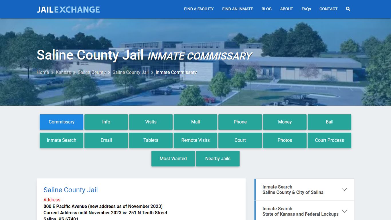 Inmate Commissary, Care Packs - Saline County Jail, KS